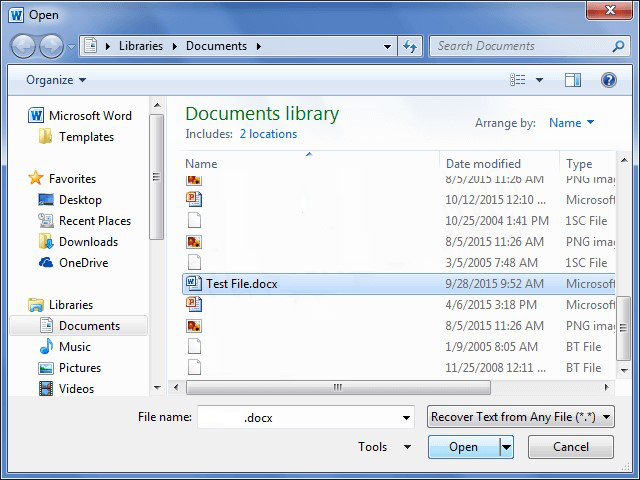 microsoft office 2004 open docx